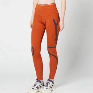 adidas Women's Orange and Black Leggings